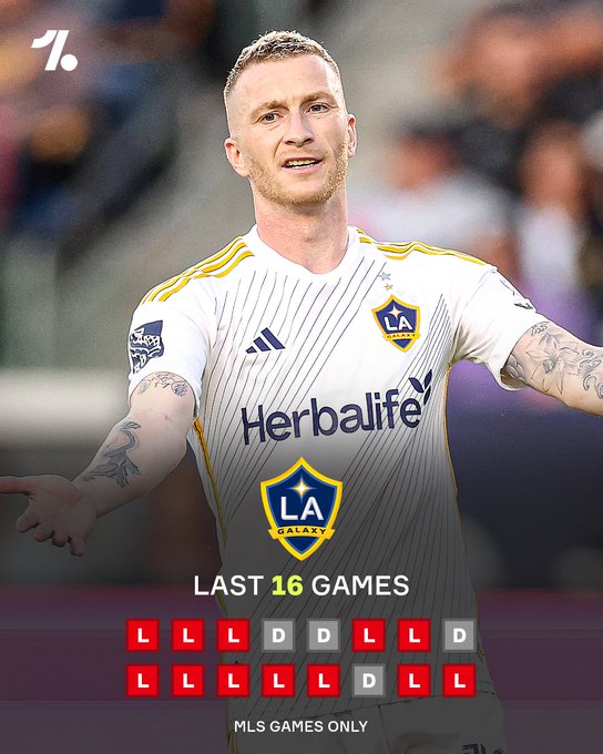 kaiyun-😨啥情况？上赛季美职冠军洛杉矶银河今日再输球，已近16场联赛不胜